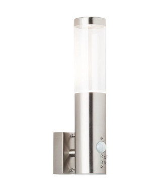 BRILLIANT - BERGEN Applique extérieure - detecteur inclus - coloris acier - métal/plastique GU10 LED 1x4W