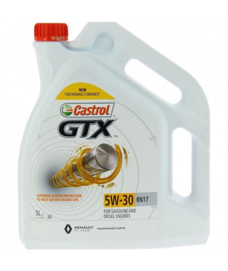 CASTROL Huile moteur GTX 5W-30 RN17 - 5L