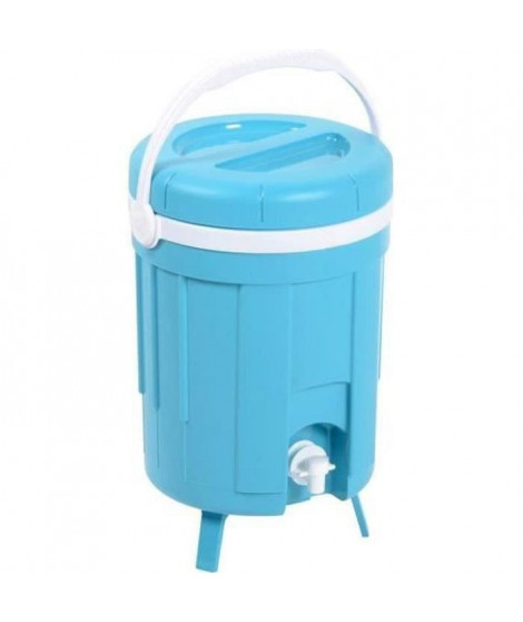 EDA PLASTIQUE Fontaine isotherme Iceberg - Coque isolante thermoformée - Bleu turquoise - 8 L