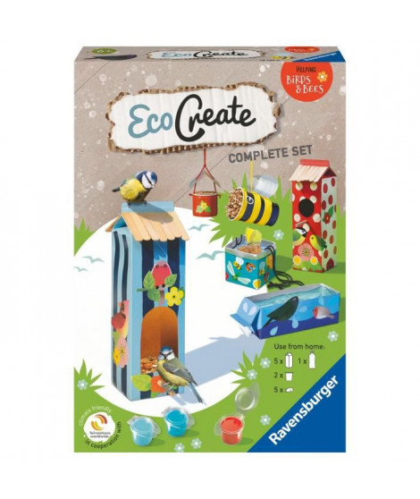 EcoCreate Midi - All for animals / Abris pour animaux - Ravensburger - Loisirs créatifs - Bricolage éco-responsable - Des 6 ans