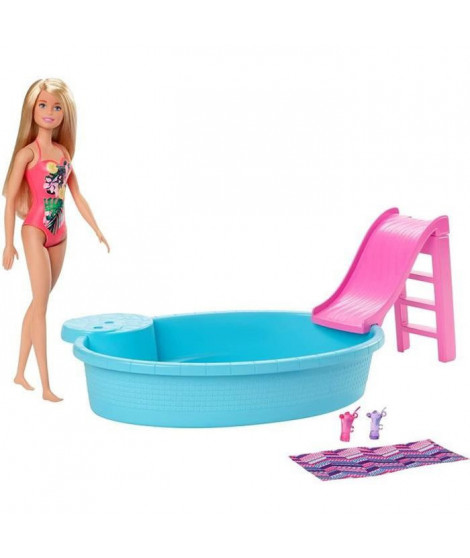 BARBIE Mobilier Barbie et sa Piscine