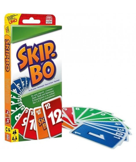 SKIP-BO Jeu de cartes - 2 a 6 joueurs - 7 ans et +