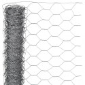 Nature Grillage métallique hexagonal 0,5 x 5 m 25 mm Acier galvanisé