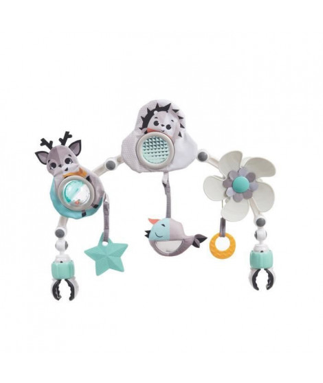 Tiny Love Arche d'activités Articulée pour poussette, clip universel, Collection Black & White