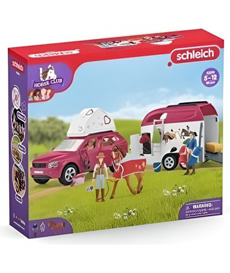 SCHLEICH - Grand voyage équestre en voiture et remorque - 42535 - Gamme Horse Club