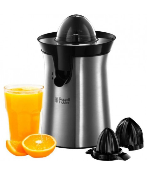 RUSSELL HOBBS 22760-56 Presse Agrumes Electrique, 2 Sens Rotation, 2 Cônes Interchangeables, Jus de Fruit Frais Rapide