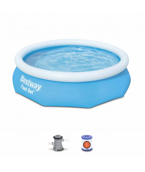 Kit Piscine hors sol autoportante BESTWAY - Marine Fast - 305 x 76 cm - Ronde (Livrée avec une pompe de filtration)