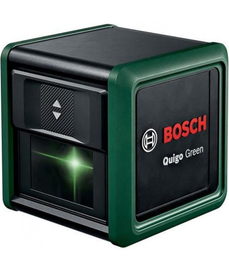 Laser lignes Bosch - Quigo Green (Livré avec 2 piles, une pince universelle MM2 et 1 adaptation de fixation)