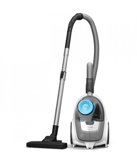 PHILIPS XB2122/09 Aspirateur sans sac Series 2000 - 850W - PowerCyclone 4 - 77dB - Blanc et bleu