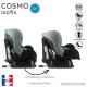 Nania Siege auto isofix COSMO groupe 0/1 (0-18kg) - grand confort - Gris luxe