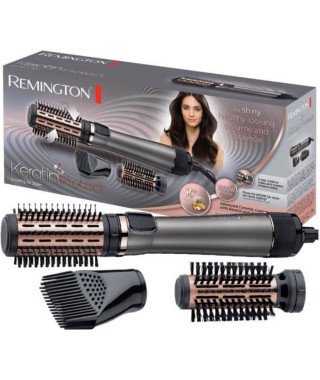 Remington AS8810 Brosse Cheveux Rotative Soufflante Chauffante Volume Keratin Protect, Soin Kératine Huile d'Amande