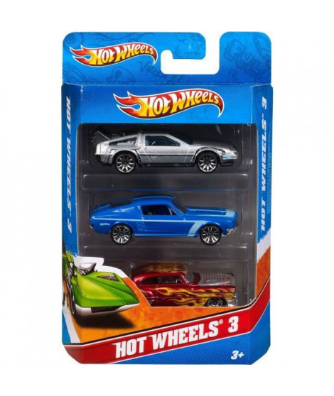 HOT WHEELS Coffret de 3 voitures (modele aléatoire)