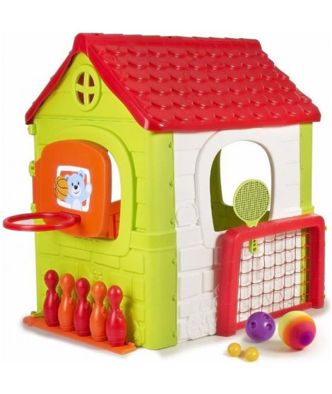 Maison pour enfant Multi-Activités 6 en 1 - plastique anti-UV - FEBER - multi-jeux