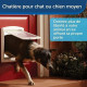 PetSafe - Porte pour Chien/Chat Originale Staywell, 2 voies d'acces entrée/sortie - Panneau de Fermeture Inclus  Blanc Taille M