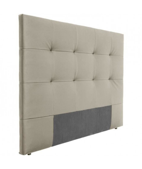 Tete de lit HERA - Simili Taupe - Pour couchage 140 et 160 - 165 x 120 cm