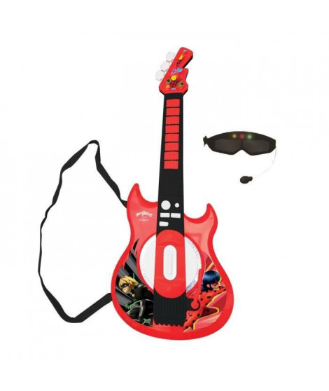 MIRACULOUS - Guitare Électronique Lumineuse avec lunettes équipées d'un micro