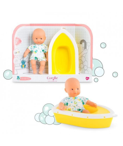 COROLLE - Mon Premier Poupon - Mini Bain Plouf Grenouille - 20cm - des 18 mois