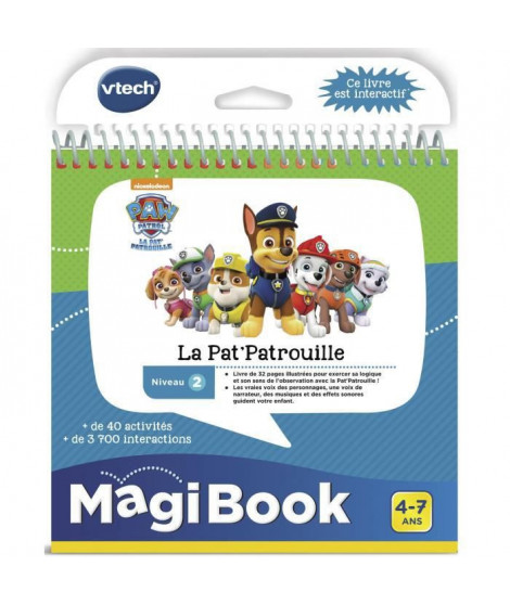 VTECH - Livre Interactif Magibook - Pars en Mission avec la Pat' Patrouille