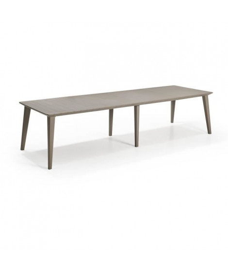 Table de jardin - rectangulaire 320 cm - cappuccino - en résine - 8 a 12 personnes - Lima - Allibert by KETER