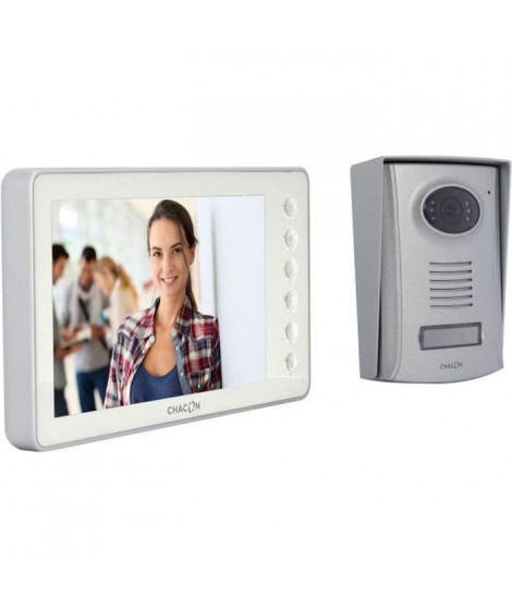 CHACON Videophone 2 fils 7'' - Blanc