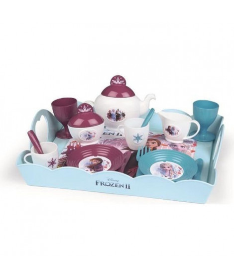 SMOBY La Reine des Neiges 2 Plateau Tea Time XL 17 Accessoires