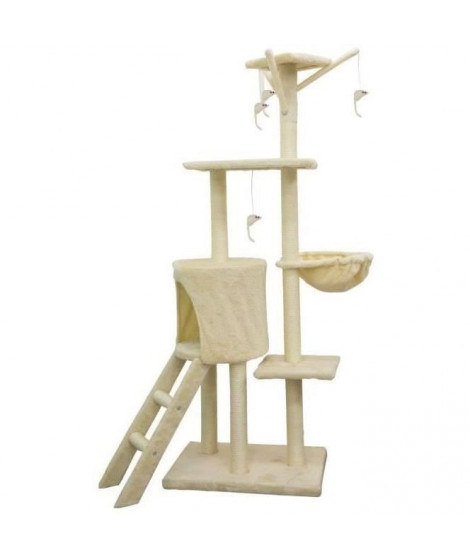 JIPSY Arbre a chat Beige - 79 x 34 x 138 cm - Beige