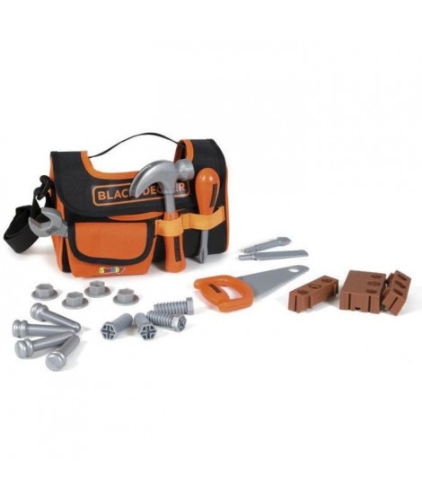 SMOBY Black + Decker Caisse a Outils Tissu + 4 Acs