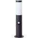 BRILLIANT - DODY Borne extérieure - detecteur inclus - coloris noir - métal/plastique E27 LED 1x10W