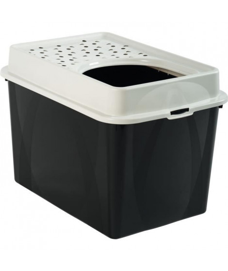 Maison de toilette TOP 50l - Noire (PP Recyclé) - 57,2 x 39,3 x 40,4 cm