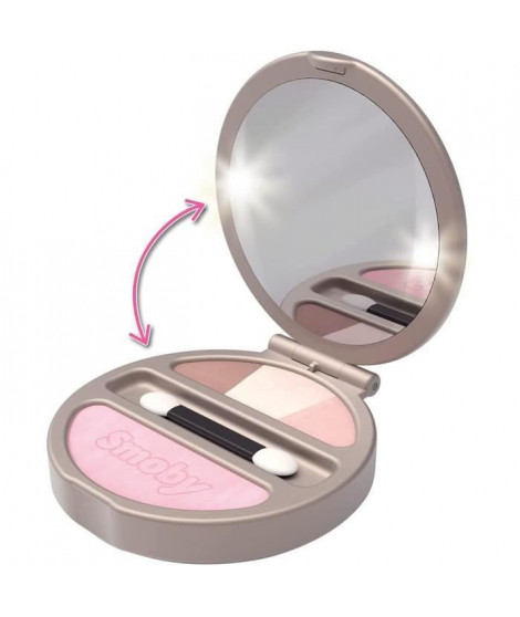 Smoby - My Beauty Powder Compact - Poudrier Factice Lumineux - Miroir - 320151