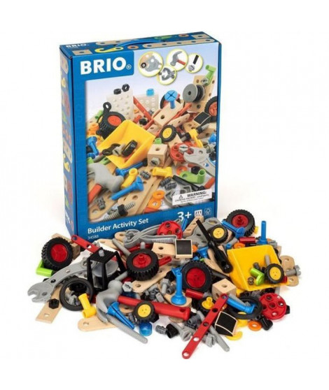 BRIO - 34588 - COFFRET ACTIVITÉ BUILDER 211 PIeCES