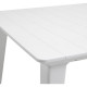 Table Design contemporain 320cm Blanc - ALLIBERT BY KETER - 8 a 10 personnes avec allonge - LIMA