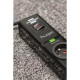 Brennenstuhl Multiprise hugo! Noire - 7 prises + 2 prises USB - avec parafoudre et 2m de câble (19.500A)
