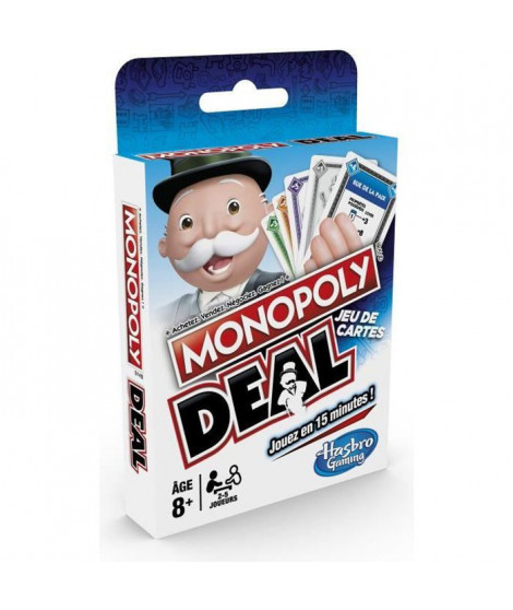 MONOPOLY - Deal - Jeu de societe de Voyage - Jeu de cartes