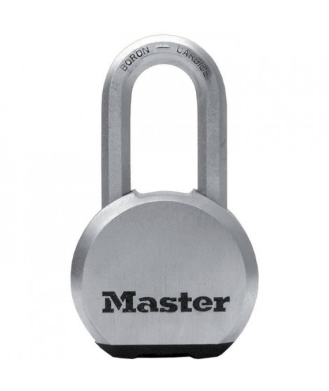 MASTER LOCK Cadenas Haute Sécurité [A Clé] [Acier Inoxydable] [Anse Longue] [Extérieur] M830EURDLH