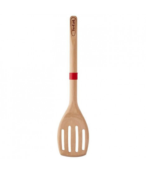 TEFAL Spatule a angle Ingenio - Bois hetre et silicone platinium - 32 cm