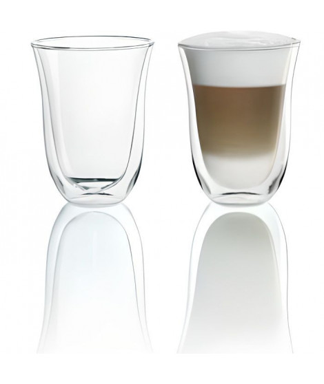 DELONGHI Lot de 2 tasses Latte Macchiato - 22 cl