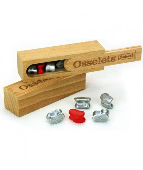 JEUJURA Coffret en bois - Osselets