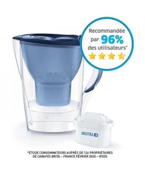 Carafe filtrante Marella bleue BRITA - 1 filtre MAXTRA+ inclus