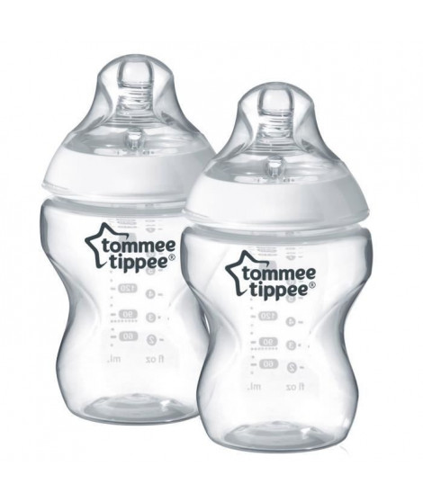 TOMMEE TIPPEE Biberons 0m+ 260ml X2