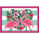 Numéro d'art - grand format - Flamingos amoureux - Ravensburger - Kit complet de Peinture au numéro - Des 9 ans