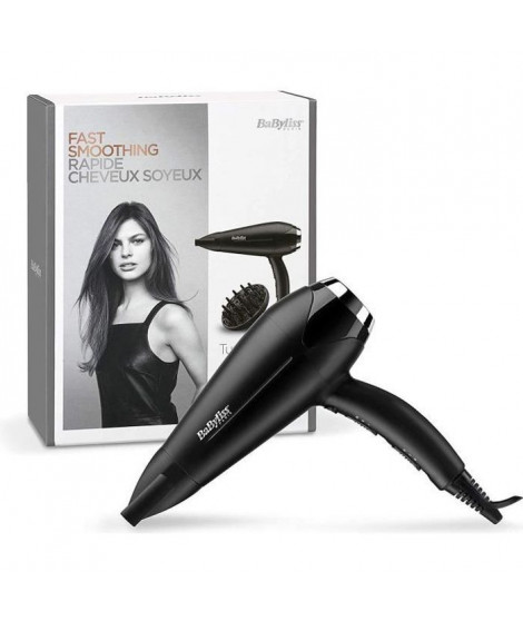 BaByliss  - D572DE - Seche-cheveux Turbo Smooth 2200 avec Technologie Ionique et Céramique