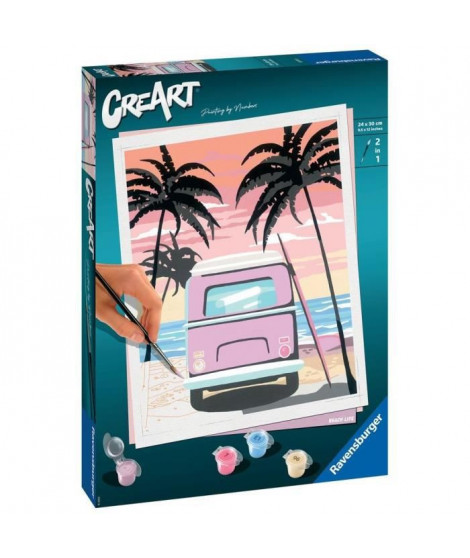 CreArt - grand - Bus on the beach - Ravensburger