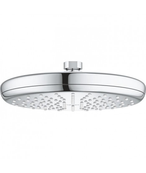 GROHE Douche de tete Vitalio Start 210, 1 jet, tete de douche ronde 210mm, débit a économie d'eau, raccord fileté 1/2, 26415000