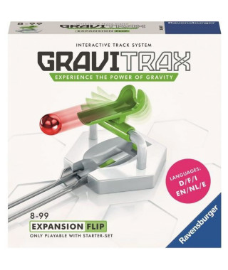 GraviTrax Bloc d'action Flip - Jeu de construction STEM - Circuit de billes créatif - Ravensburger- des 8 ans