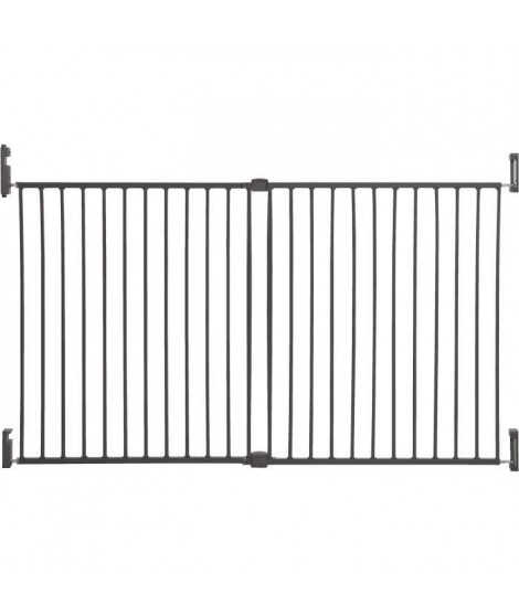 DREAMBABY Barriere de sécurité Extra large BROADWAY Gro Gate - A visser -  L 76/134,5 x H 76 cm - Grise