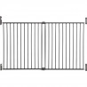 DREAMBABY Barriere de sécurité Extra large BROADWAY Gro Gate - A visser -  L 76/134,5 x H 76 cm - Grise