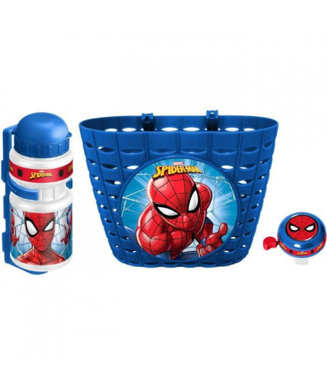 SPIDER-MAN Set Corbeille + Bidon + Sonnette