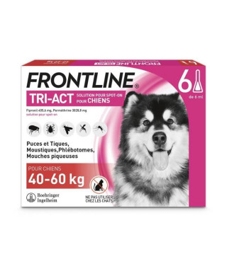 Frontline Tri-Act Chiens XL 40-60kg 6 pipettes