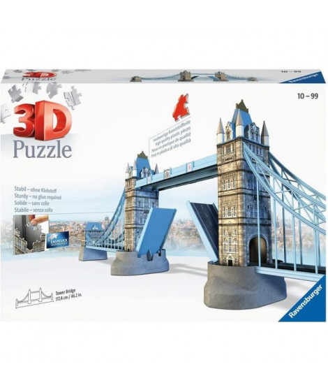 Puzzle 3D Tower Bridge - Ravensburger - Monument 216 pieces - sans colle - Des 10 ans